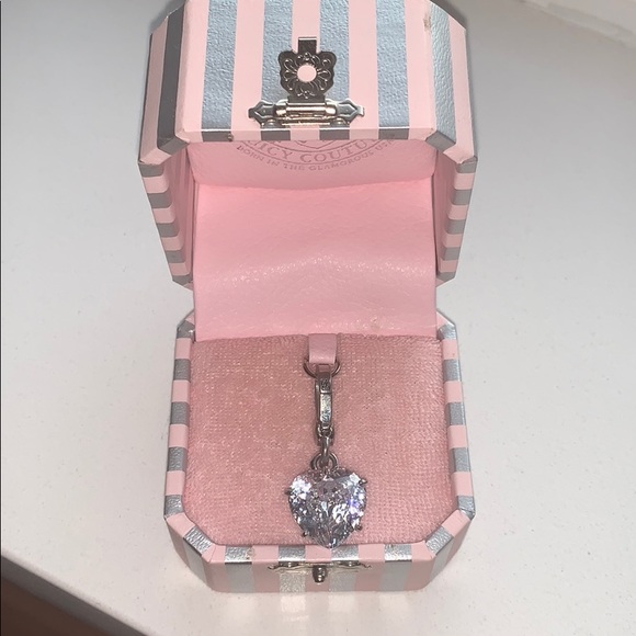 Juicy Couture Jewelry - Juicy couture heart shaped diamond charm